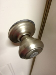 Yes, I did just compare touching a doorknob to raising a child.  Toooooouch meeeee!