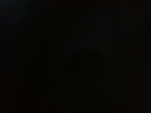 This is your daughter sitting in the dark.