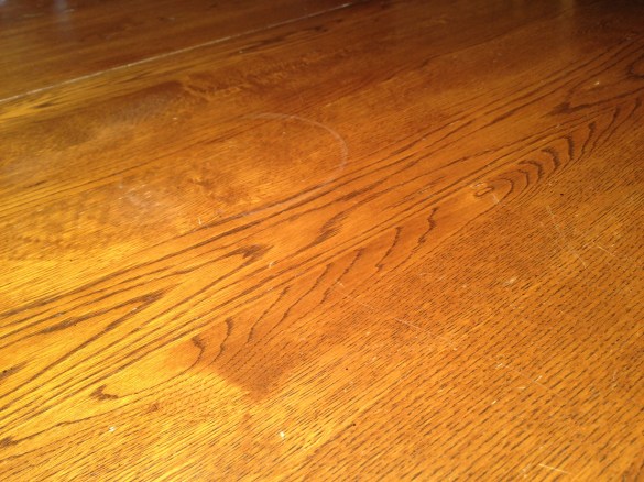 This is in no way inspired by my actual table which is only 4 years old.